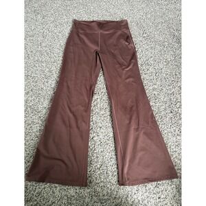 Girlfriend Collective Women's Flared Pants Brown XXL Pull On Yoga